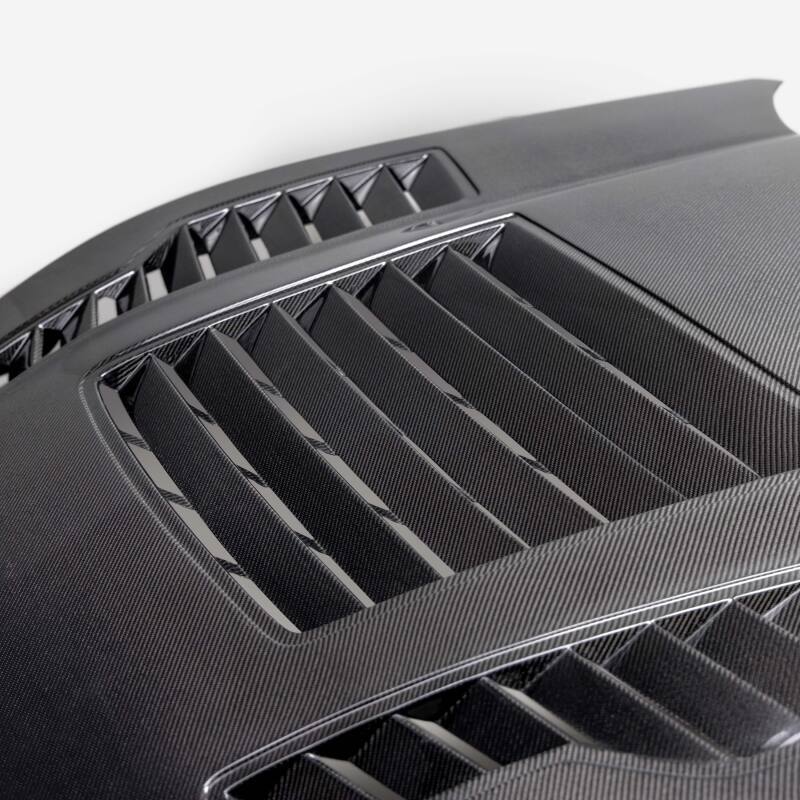 Ford Mustang Hood - Anderson Composites - Type-GT4 Double-Sided Carbon Fiber - `24-`27
